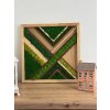 Nástenný obraz Mach a drevo – geometrický diagonálny vzor