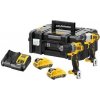 DeWALT DCK2110L2T Sada AKU šroubovák DCD701 + rázový utahovák DCF801