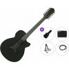 Ibanez AEG1221-BOT Premium SET Black Out 12-strunová elektroakustická gitara