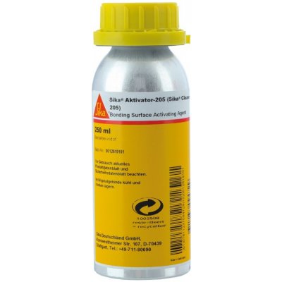 SIKA Cleaner/Aktivátor 205 aktivátor/čistič pred lepením, 250 ml (Aktivačný prostriedok na nepórovité podklady)