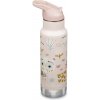 Detská termoska Klean Kanteen Insulated Kid Classic Narrow 12oz (w/Flip Seal Sport Cap) Farba: béžová