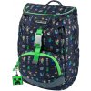 Školský ruksak BAAGL AIRY MINECRAFT tmavo modrá,mix,svetlo zelená
