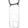 Puzdro FIXED MagPure Neck s čiernou šnúrkou na krk pre Apple iPhone 17 Pro Max
