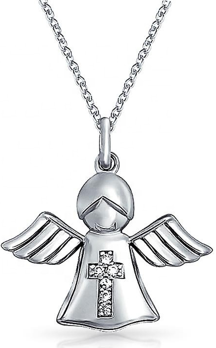 Olivie Strieborný náhrdelník anjel pre deti 4667