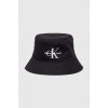 Bavlnený klobúk Calvin Klein Jeans čierna farba, bavlnený, K60K611029