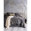 Luxusné flanelové obliečky IRISETTE KOALA 8425-11 LUČNÁ TRÁVA tm. šedá 140x200 cm, 70x90 cm