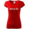 Karate postavy - Dámske tričko Pure - 2XL ( Červená )