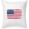 USA vlajka - Vankúš 50x50 - 50x50 - Vrátane výplne ( Biela )