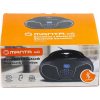 Rádio Boombox Manta BBX007 CD USB MP3 Bluetooth AUX čierny