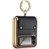 VSETKONAMOBIL 48203 LEATHER Kryt s držiakom Samsung Galaxy Z Flip4 5G čierny