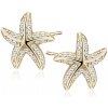 Olivie Stříbrné náušnice HVĚZDICE GOLD 9862 Ag 925; ≤1,9 g.