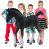ŽRIEBÄ Čierne Prechádzkové Hračky pre dievčatá Kôň DARČEKOVÁ Figúrka