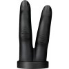 BUTTR Victory Double Finger Butt Plug Black
