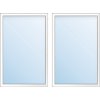 ARON Plastové okno dvojkrídlové so štulpom Basic biele 1600 x 1350 mm