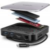 AXAGON multi USB-C húb 9in1 UFO/HMC-UFO/PD 100W/1xNVME slot/1xUSB-C/2xUSB-A/HDMI/RJ-45/SD/MicroSD/65cm