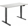 AlzaErgo Table ET1 NewGen čierny + doska TTE-12 120 × 80 cm biely dub