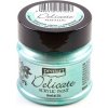 Akrylová farba - Delicate Metallic - zeleno strieborná - 50 ml