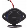 USB QC3.0 + USB-C zásuvka 12/24V, montáž na povrch (34660)