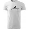 EKG horolezec - Klasické pánske tričko vyššej gramáže - 2XL ( Biela )