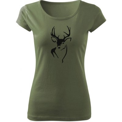 Tričko Deer Line dámske tričko Khaki