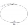 Silvego Jemný strieborný náramok Anjelik s čírymi zirkónmi MW2233B