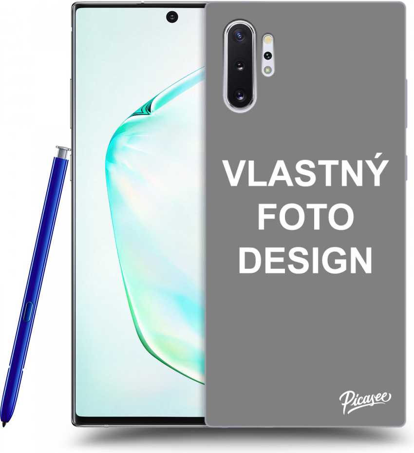 Púzdro Picasee silikónové Samsung Galaxy Note 10+ N975F - Vlastné design/motiv čiré