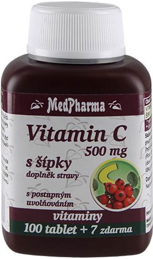 MedPharma Vitamín C 500 mg so šípkami 107 tabliet