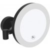 Sapho X-ROUND BLACK závesné kozmetické zrkadlo LED, priemer 200mm, čierná mat XR016B