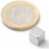 SOLLAU Neodymový magnet hranol 7x7x7 mm, N42, ponikelovaný