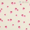 Bavlnený popelín s ružovými malinami 1 m