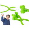 Lean Toys Kliešte na výrobu snehových gúľ – zelený Dinosaurus