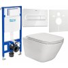 Súprava WC misa s pomaly sa sklápajúcim sedadlom Roca Gap A34H470000, podomietková konštrukcia Roca Duplo One A890070020, A890195000, A890063000