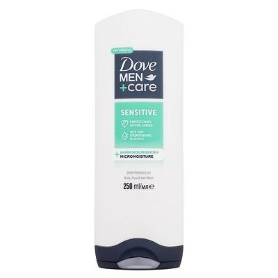 Dove Men + Care Sensitive hydratační a zklidňující sprchový gel pro citlivou pokožku 250 ml pro muže
