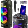 Defender Reproduktor CRASHBOOM Bluetooth reproduktor 16W MP3/FM/SD/USB/AUX/TWS/LED/MIC/LCD KARAOKE černý + mikrofon + dálkové ovládání