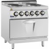 Elektrický sporák s rúrou - 13,9 kW - 4 platne - 80 x 73 cm - Pro 730 Series - Royal Catering RCEC-80/700OV4B