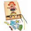 Woody Puzzle Šněrovací šatní skříň Holčička
