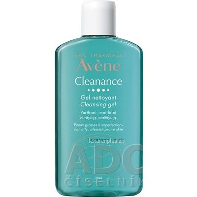 AVENE CLEANANCE Čistiaci gél (inov. 2020) bez mydla, mastná pleť 1x200 ml