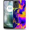 Picasee silikónový čierny obal pre Motorola Moto E14 - Burn