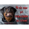 Pozorpes.sk, výstražná tabuľka (Rottweiler)