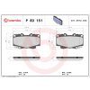 Sada brzdových platničiek, vždy 4 kusy v sade BREMBO P 83 151 (P83151)