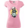 Skúter rebel - Dámske tričko Pure - 3XL ( Ružová )