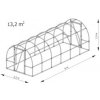 Záhradný fóliovník Lemar B6 6 m x 2,2 m x 1,9 m s kvalitnou trojvrstvovou fóliou