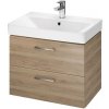 Cersanit SET B280 LARA skrinka a MILLE SLIM 60 umývadlo, v demonte, Orech S801-319-DSM