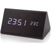 Dřevěný digitální LED budík WAC-027