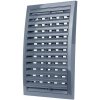 Plastová vetracia mriežka s mechanicky ovládanou žalúziou Dalap GP 180x250 RNP ASA, šedá