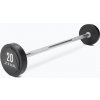 ZIVA Pevná obojručná činka Solid Steel Urethane rovná 15kg