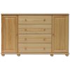 Bývaj s nami SK, KD123 Kombinovaná komoda, prírodná borovica masív