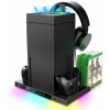 iPega XBX024S Multifunkční Nabíjecí RGB Stojan s Chlazením Xbox