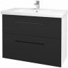 Dreja Umývadlová skrinka BIG INN SZZ2 100 - N01 Biela lesk / Úchytka T06 / N03 Graphite