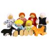 Bigjigs Toys panenky Set rodinky do domečku 7 ks